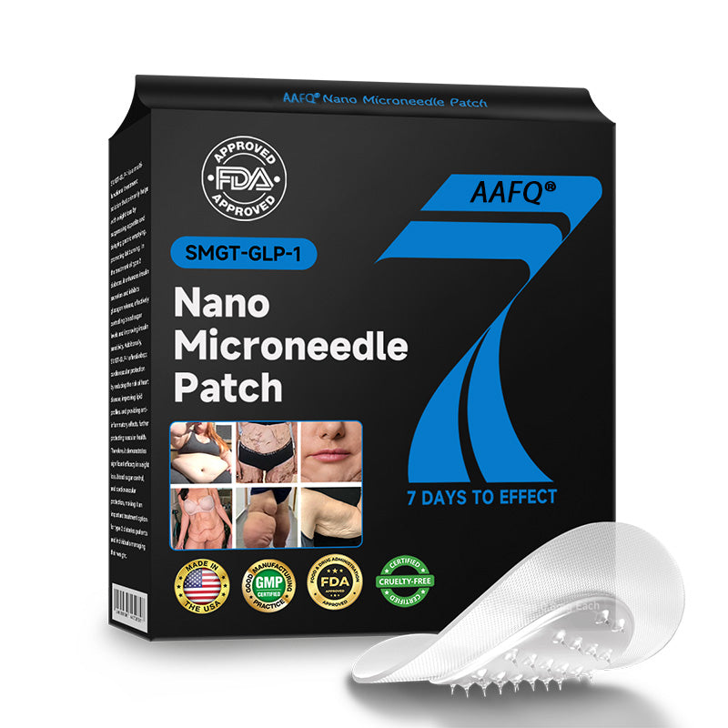 AAFQยฎ๐Nano Microneedle Patch with SMGT-GLP-1 & Matrixyl 3000 โ Slimming, Skin Tightening, Blood Sugar Support, No Injection, 7-Day Result