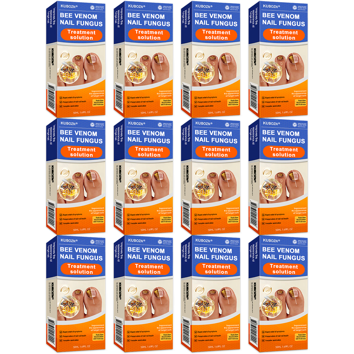 KUBOZN® 👣 Solución para el Tratamiento de Hongos en las Uñas con Veneno de Abeja 👣