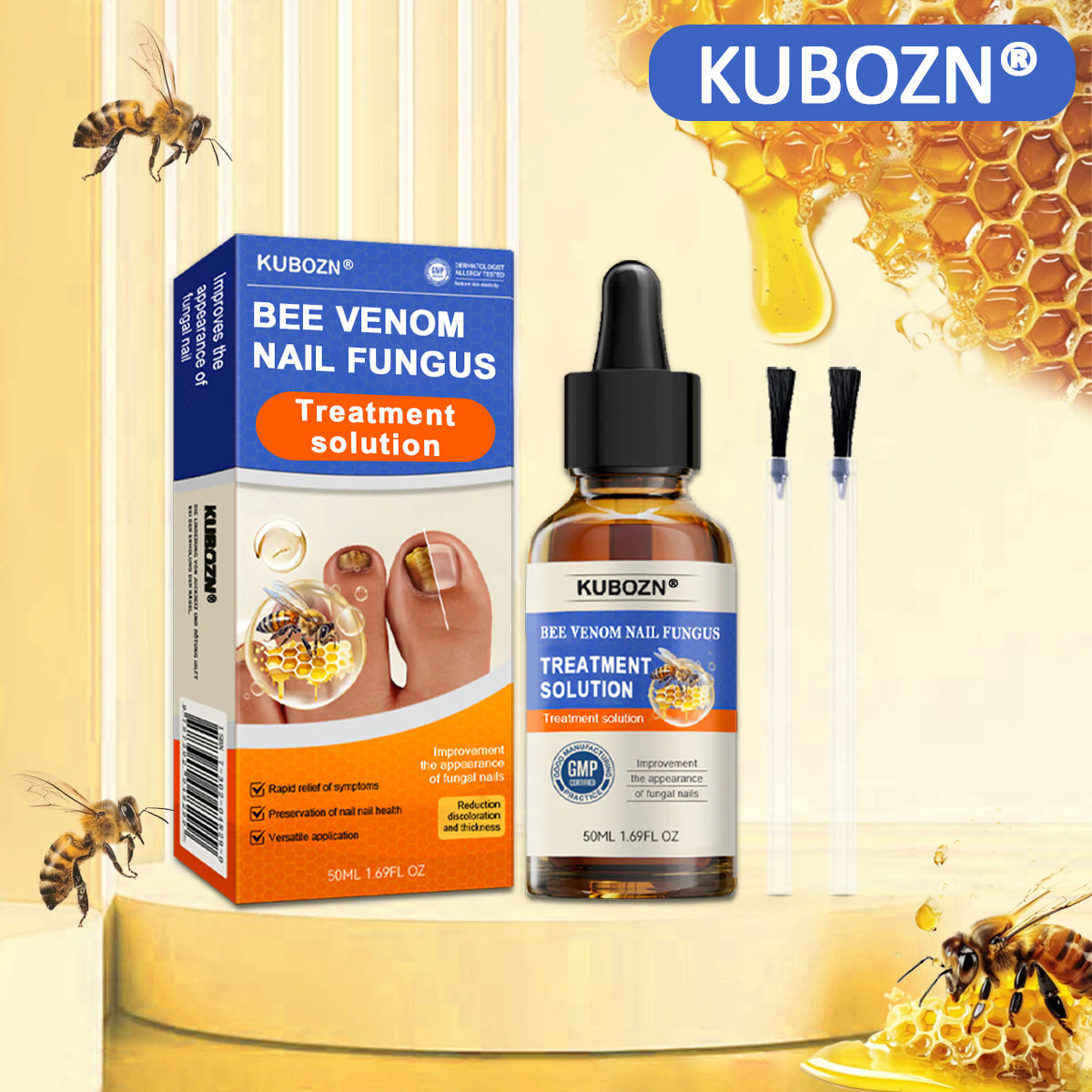 KUBOZN® 👣Bee Venom Nail Fungus Treatment Solution👣