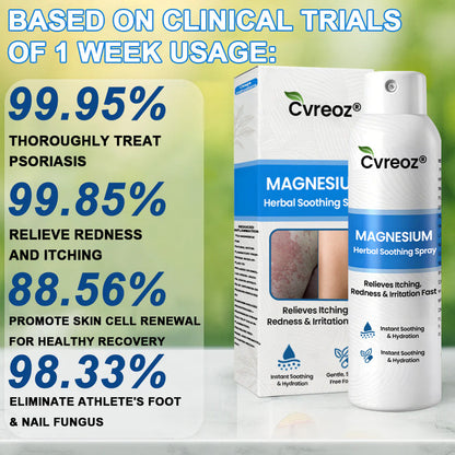✅  Official Store:Cvreoz® Magnesium Herbal Spray – Fast Relief for Psoriasis & Eczema | No-Rub, Steroid-Free (OFFER)