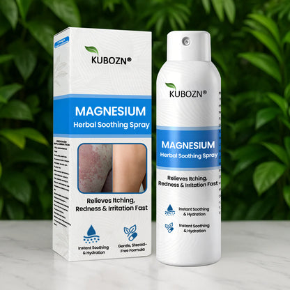 ✅  Official Store:KUBOZN® Magnesium Herbal Spray – Fast Relief for Psoriasis & Eczema | No-Rub, Steroid-Free