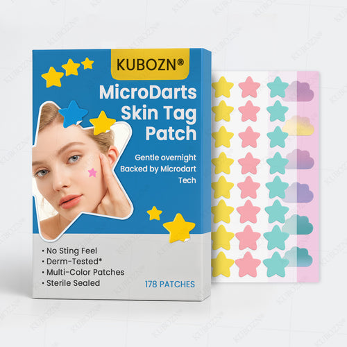 ✨ KUBOZN® MicroDarts Skin Tag Patch – Fun Shapes Edition for Gentle Care