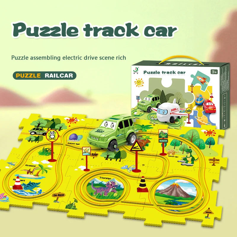 KUBOZN® Brain-Teasing Puzzle Track Car Set – Ignite Creativity & Problem-Solving Fun (offer)