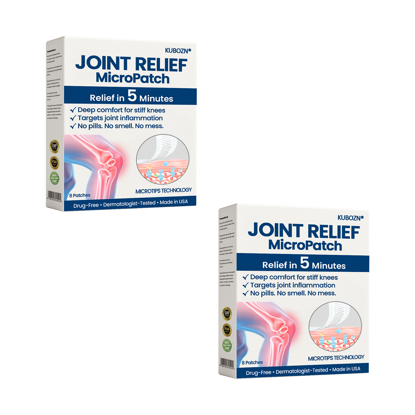 KUBOZN® Joint Relief MicroPatch – Fast Soothing for Knee Pain 🅱︎