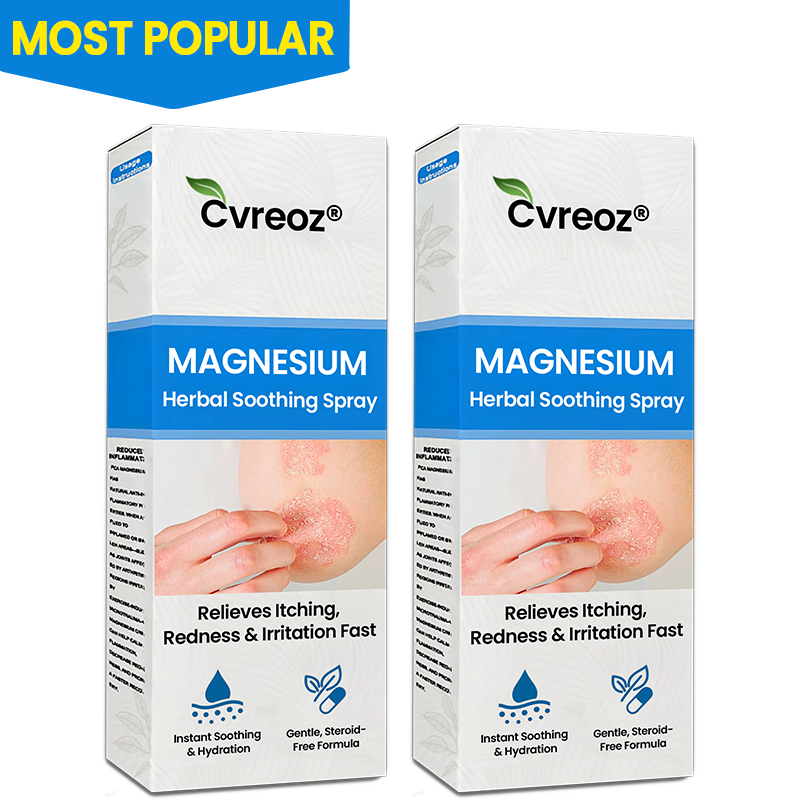 ✅  Official Store:Cvreoz® Magnesium Herbal Spray – Fast Relief for Psoriasis & Eczema | No-Rub, Steroid-Free (OFFER)