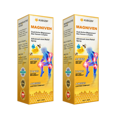 🇺🇸🏅  KUBOZN® MagniVen Magnesium & Bee Venom Joint Spray – 5 Min Relief · 7 Day Mobility · 4 Week Comfort