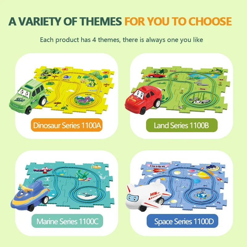 KUBOZN® Brain-Teasing Puzzle Track Car Set – Ignite Creativity & Problem-Solving Fun (offer)