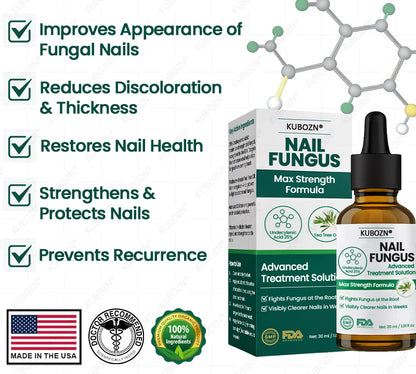 KUBOZN® Antifungal Nail Fungus Treatment Serum – Clear, Strong Nails👣