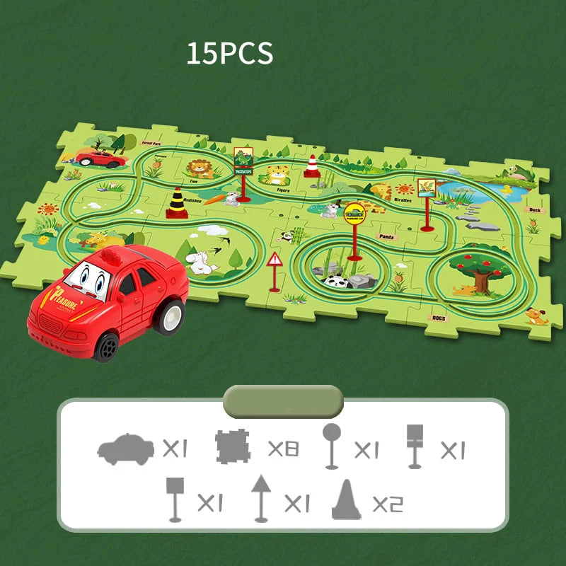 KUBOZN® Brain-Teasing Puzzle Track Car Set – Ignite Creativity & Problem-Solving Fun (offer)