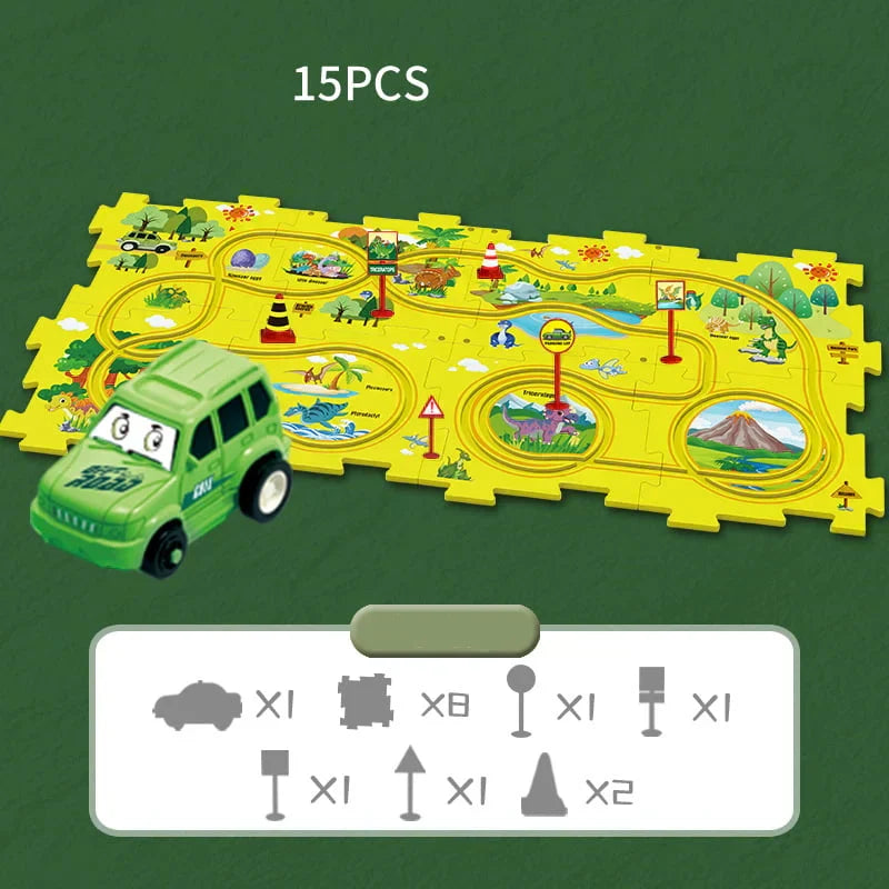 KUBOZN® Brain-Teasing Puzzle Track Car Set – Ignite Creativity & Problem-Solving Fun (offer)