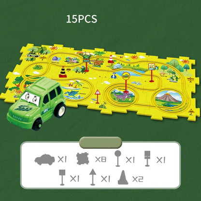 KUBOZN® Brain-Teasing Puzzle Track Car Set – Ignite Creativity & Problem-Solving Fun (offer)