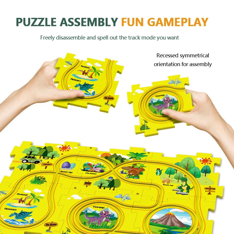 KUBOZN® Brain-Teasing Puzzle Track Car Set – Ignite Creativity & Problem-Solving Fun (offer)