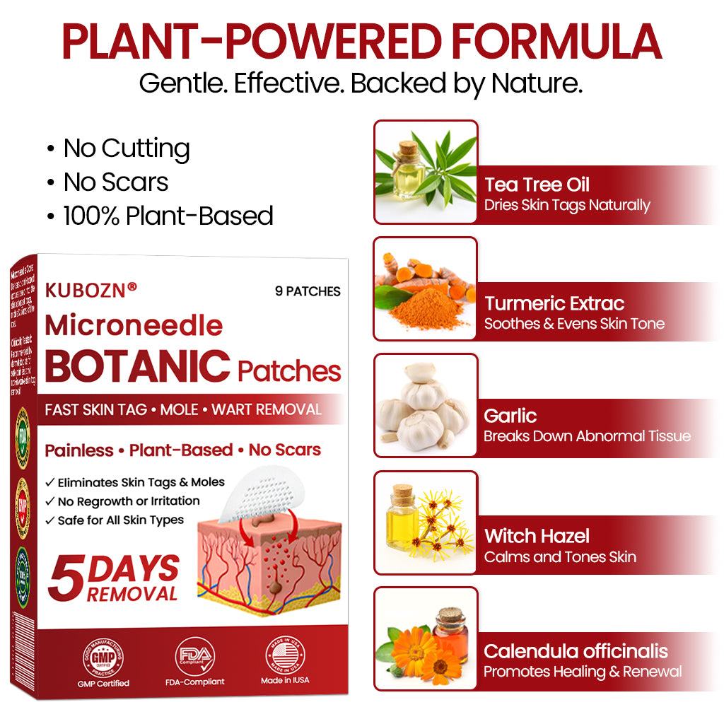 🔥KUBOZN® Microneedle Skin Tag Removal Patches – Visible Results in 5 Days 🅱︎