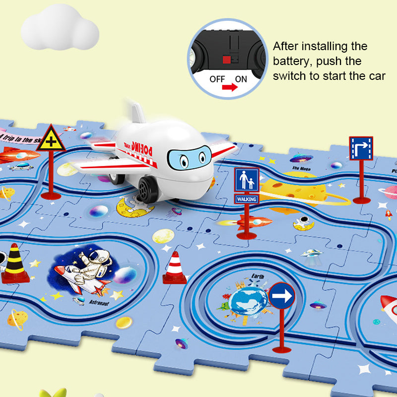KUBOZN® Brain-Teasing Puzzle Track Car Set – Ignite Creativity & Problem-Solving Fun (offer)