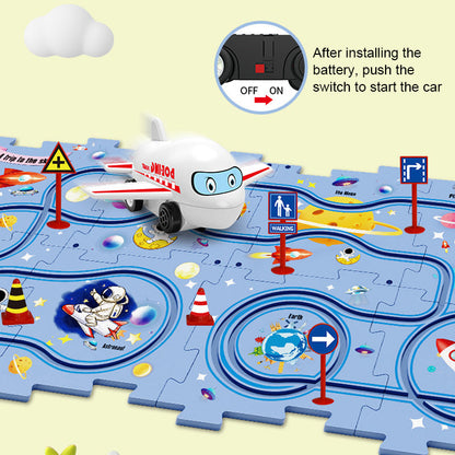 KUBOZN® Brain-Teasing Puzzle Track Car Set – Ignite Creativity & Problem-Solving Fun (offer)