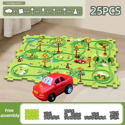 KUBOZN® Brain-Teasing Puzzle Track Car Set – Ignite Creativity & Problem-Solving Fun (offer)
