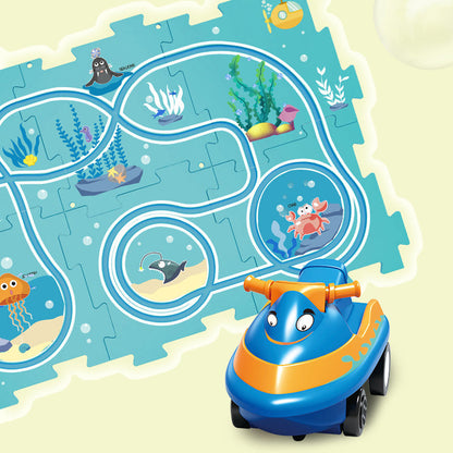 KUBOZN® Brain-Teasing Puzzle Track Car Set – Ignite Creativity & Problem-Solving Fun (offer)