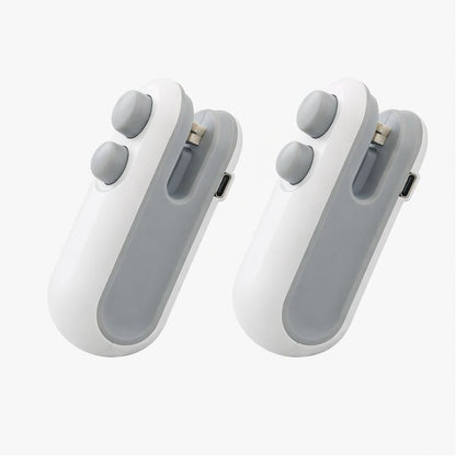 KUBOZN®  2-in-1 Mini Bag Sealer & Cutter | USB Rechargeable Heat Sealer (offer)