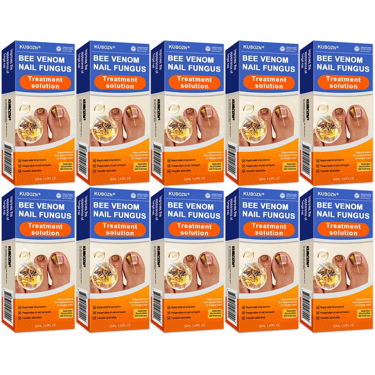 KUBOZN® 👣Bee Venom Nail Fungus Treatment Solution👣