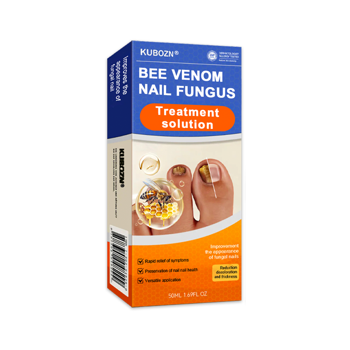 KUBOZN® 👣 Solución para el Tratamiento de Hongos en las Uñas con Veneno de Abeja 👣
