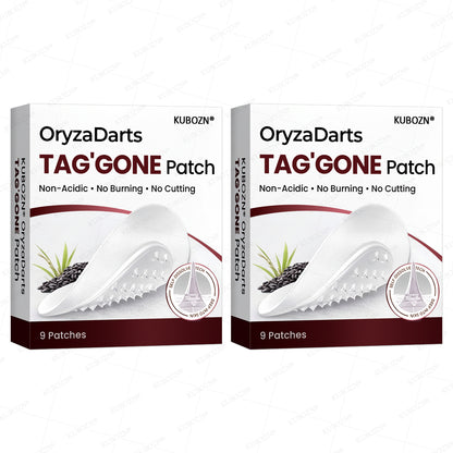 KUBOZN® OryzaDarts TAG’GONE Patch✨Pain-Free Root-Level Removal Powered by Black Rice MicroDarts. 🅱︎