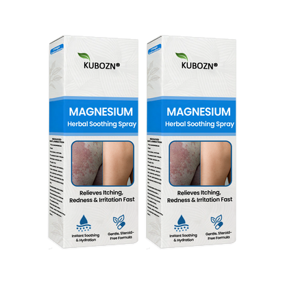 KUBOZN® Magnesium Herbal Spray – Fast Relief for Psoriasis & Eczema | No-Rub, Steroid-Free 🅱︎