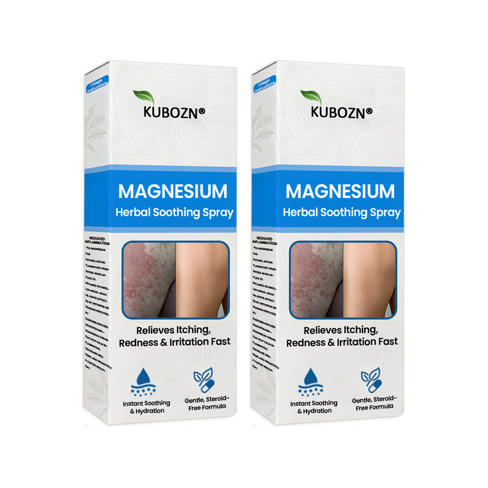 ✅  Official Store:KUBOZN® Magnesium Herbal Spray – Fast Relief for Psoriasis & Eczema | No-Rub, Steroid-Free (OFFER)