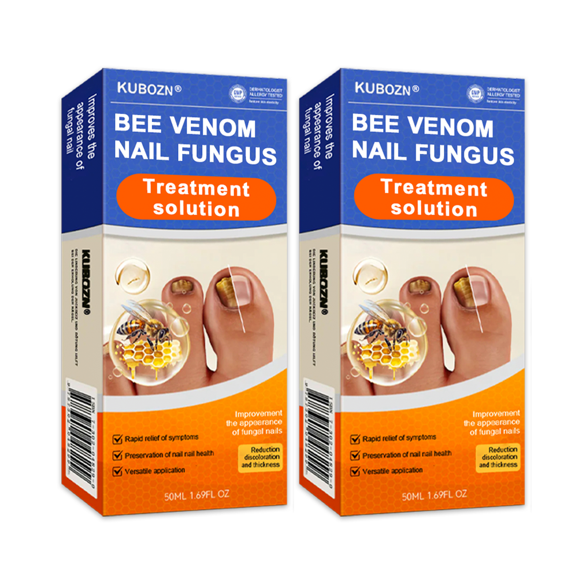 KUBOZN® 👣 Solución para el Tratamiento de Hongos en las Uñas con Veneno de Abeja 👣