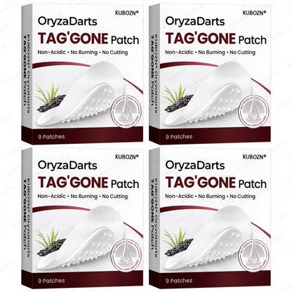 KUBOZN® OryzaDarts TAG’GONE Patch✨Pain-Free Root-Level Removal Powered by Black Rice MicroDarts. 🅱︎