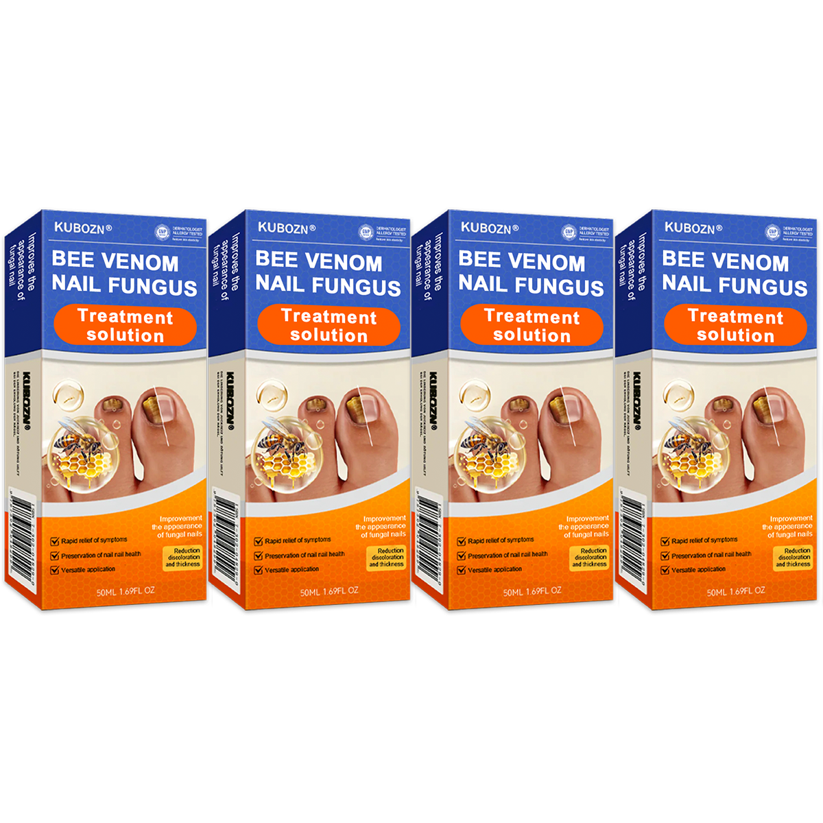 KUBOZN® 👣 Solución para el Tratamiento de Hongos en las Uñas con Veneno de Abeja 👣