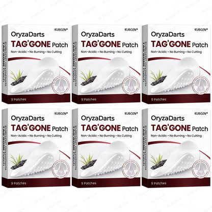KUBOZN® OryzaDarts TAG’GONE Patch✨Pain-Free Root-Level Removal Powered by Black Rice MicroDarts. 🅱︎