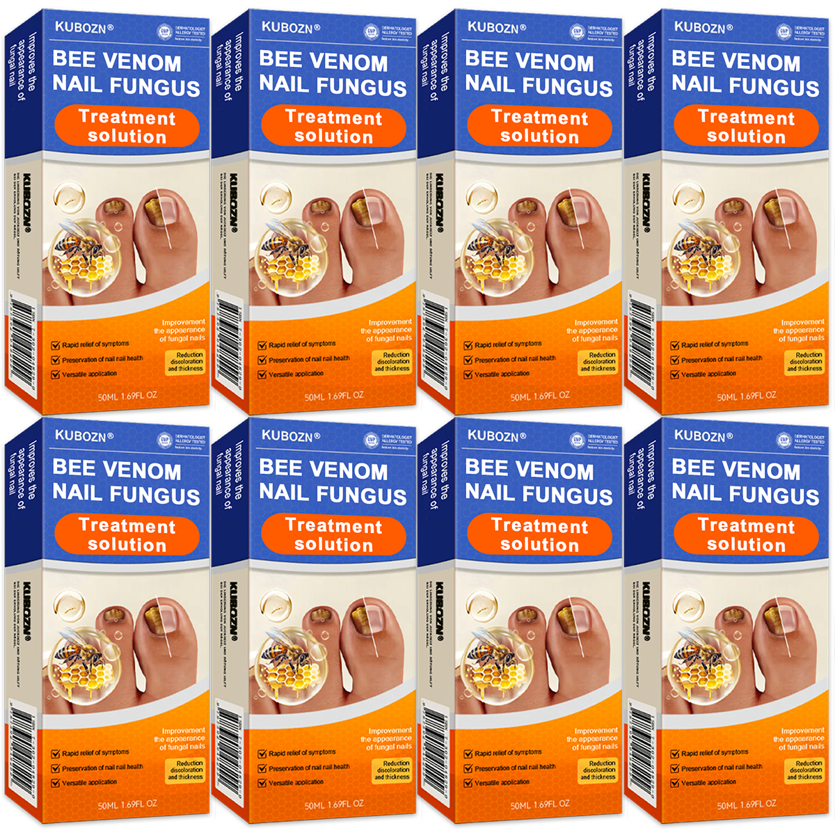 KUBOZN® 👣 Solución para el Tratamiento de Hongos en las Uñas con Veneno de Abeja 👣