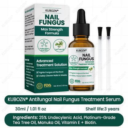 KUBOZN® Antifungal Nail Fungus Treatment Serum – Clear, Strong Nails👣