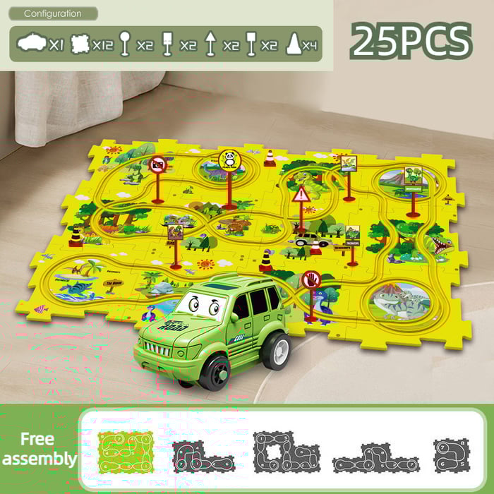 KUBOZN® Brain-Teasing Puzzle Track Car Set – Ignite Creativity & Problem-Solving Fun (offer)