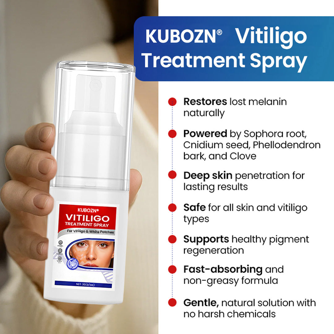 KUBOZN® Vitiligo Repigmentation Spray — Visible Results in 7 Days, Steroid-Free