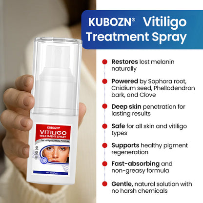 KUBOZN® Vitiligo Repigmentation Spray — Visible Results in 7 Days, Steroid-Free 🅱︎