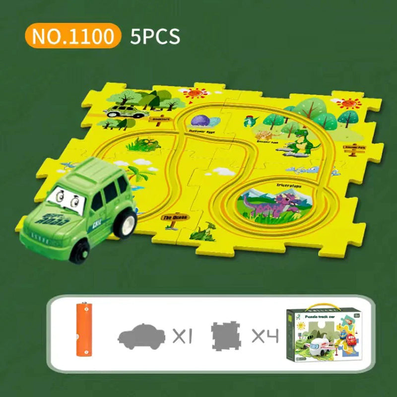 KUBOZN® Brain-Teasing Puzzle Track Car Set – Ignite Creativity & Problem-Solving Fun (offer)