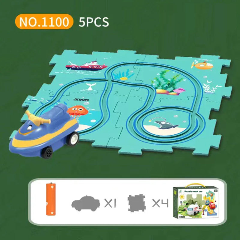 KUBOZN® Brain-Teasing Puzzle Track Car Set – Ignite Creativity & Problem-Solving Fun (offer)