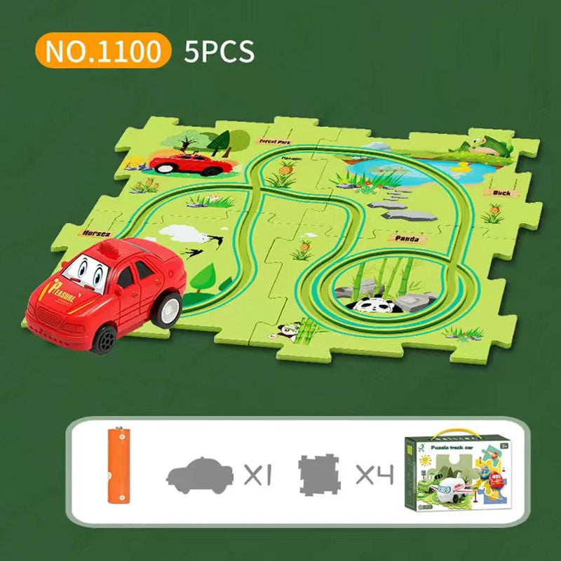 KUBOZN® Brain-Teasing Puzzle Track Car Set – Ignite Creativity & Problem-Solving Fun (offer)
