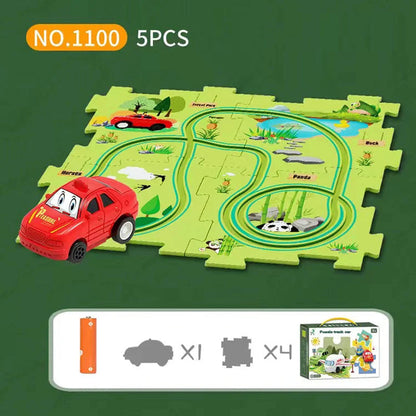 KUBOZN® Brain-Teasing Puzzle Track Car Set – Ignite Creativity & Problem-Solving Fun (offer)